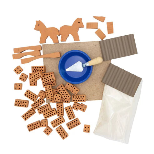 TEIFOC BUILDING SET SMALL HORSE STABLE