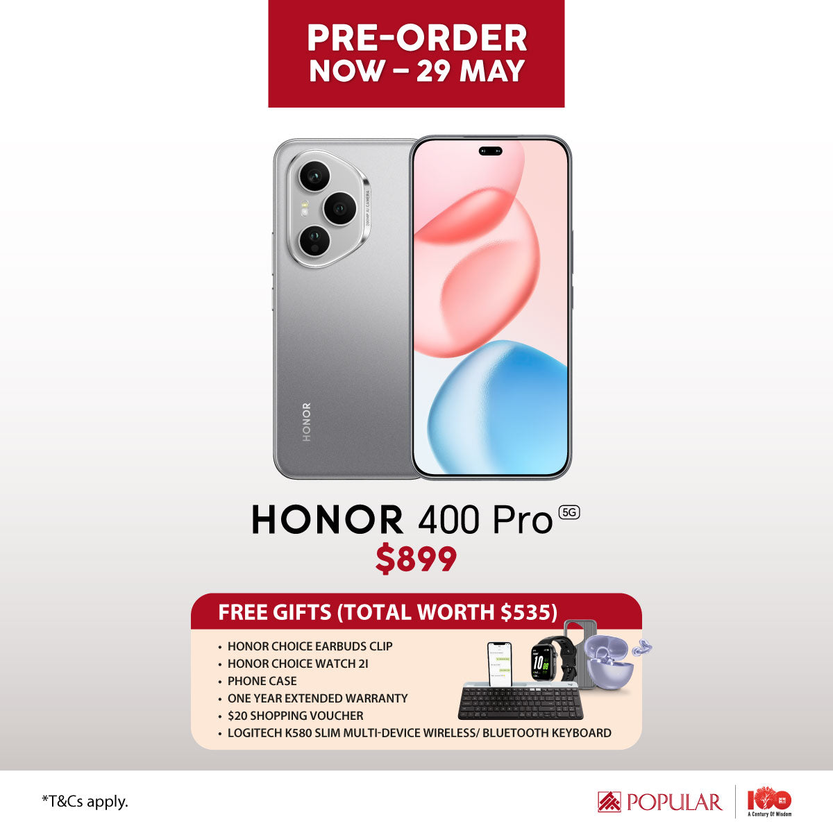 Honor 400 Pro 5G  (12+512GB) Grey