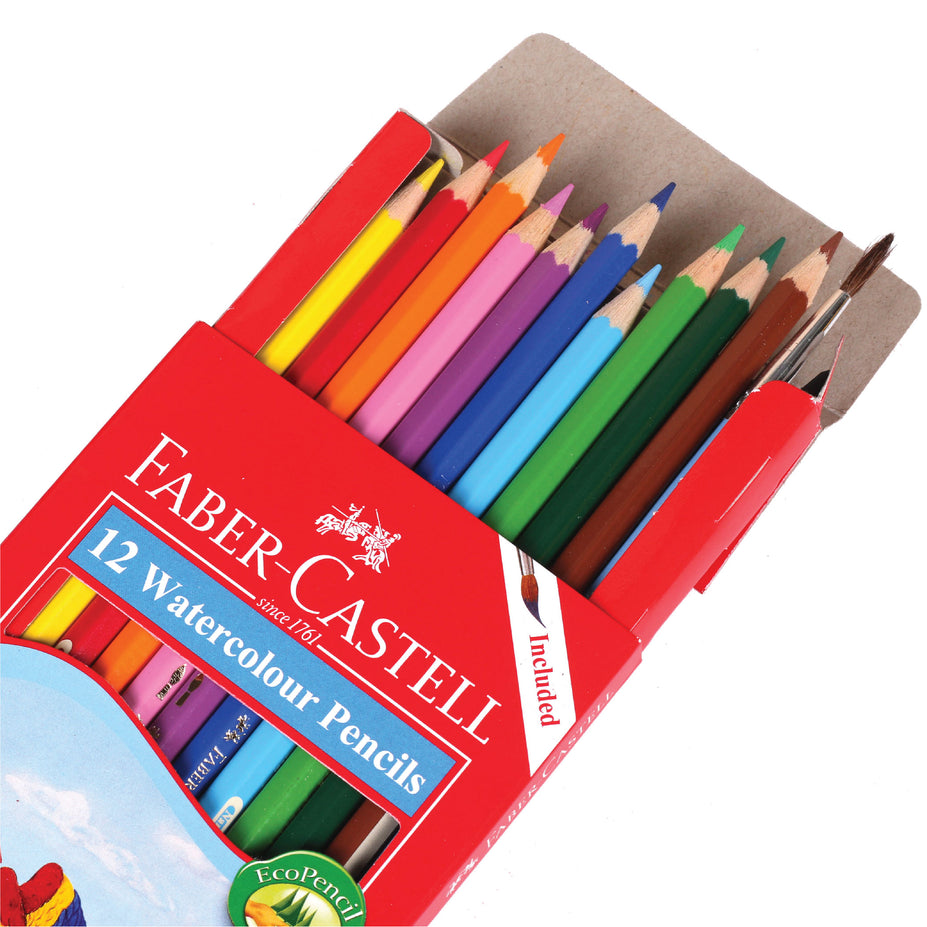Faber-Castell Watercolour Pencils Parrot, 12 Colours Long-114462