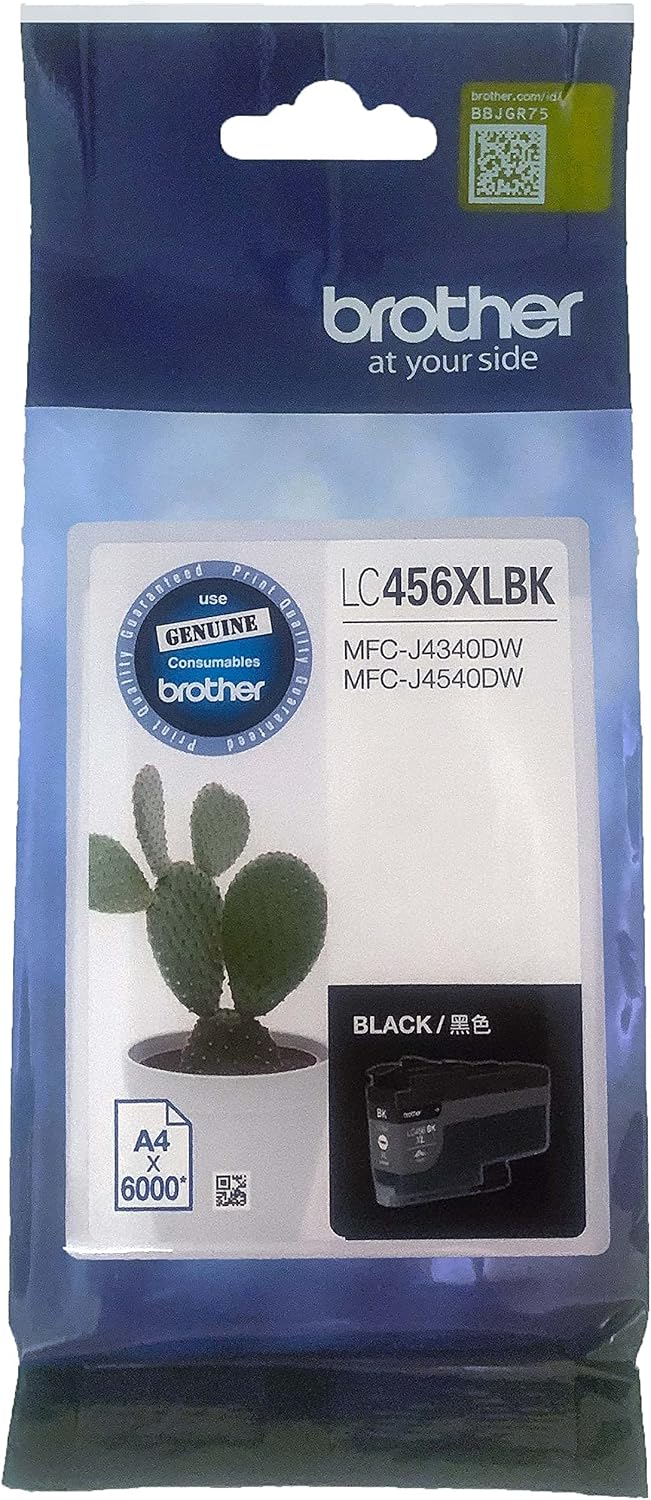 Brother LC456XLBK Ink Cartridge Compatible for MFC-J4340DW and MFC-J4540DW, 6000 Pages, Black