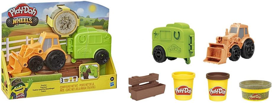 HASBRO PLAYDOH WHEELS TRACTOR PLAYSET
