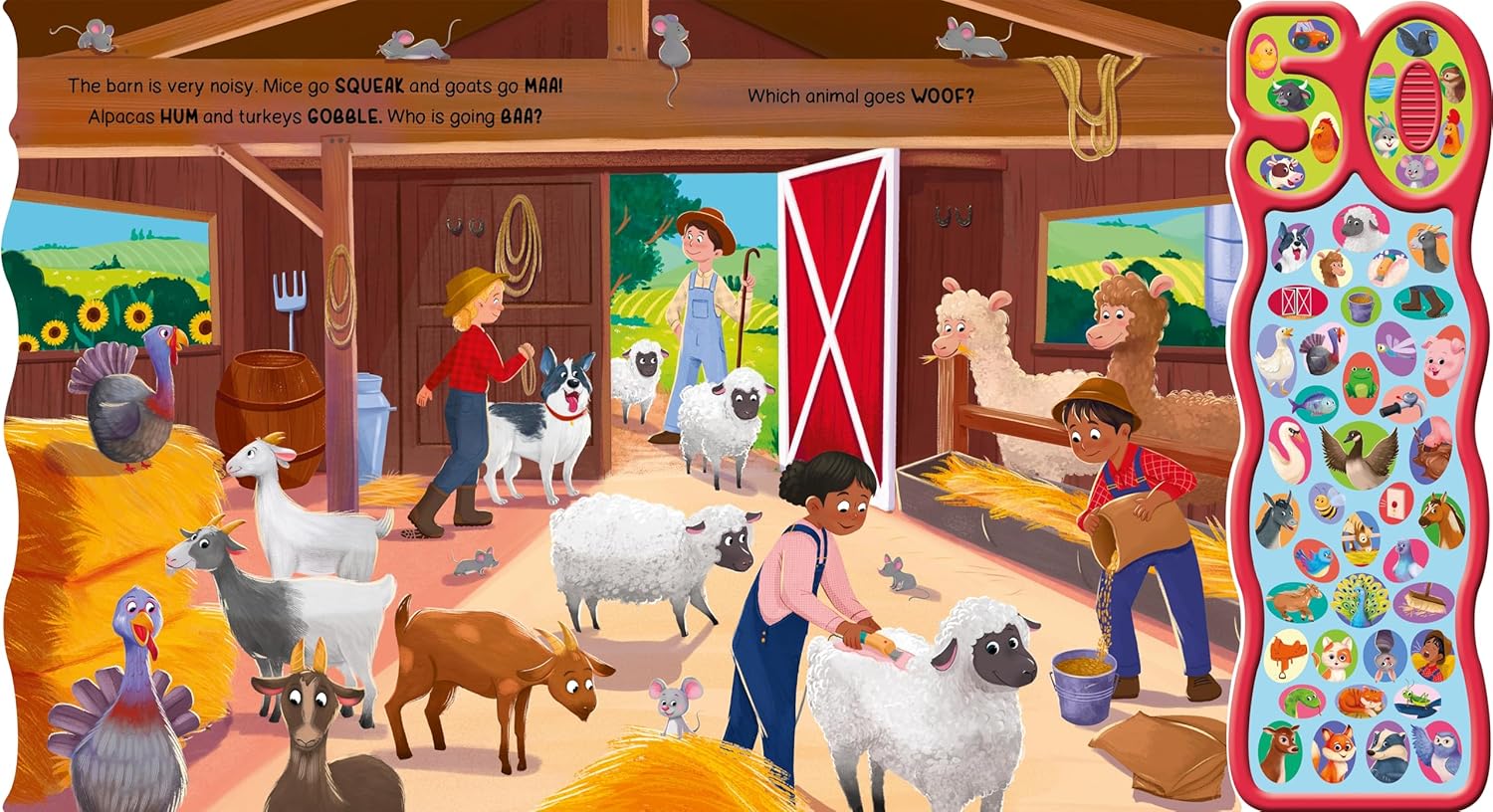 Igloo Books Noisy Farm (50-Button Sound Book)
