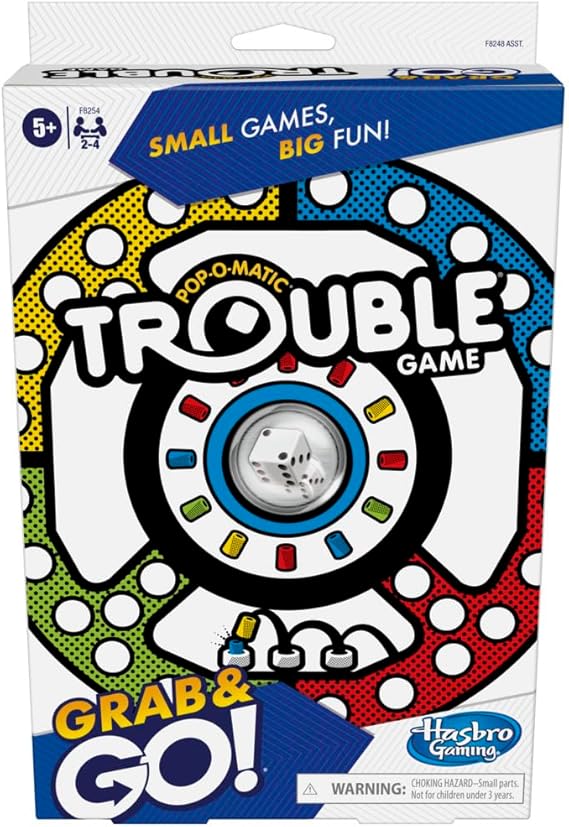 HASBRO TROUBLE GRAB AND GO