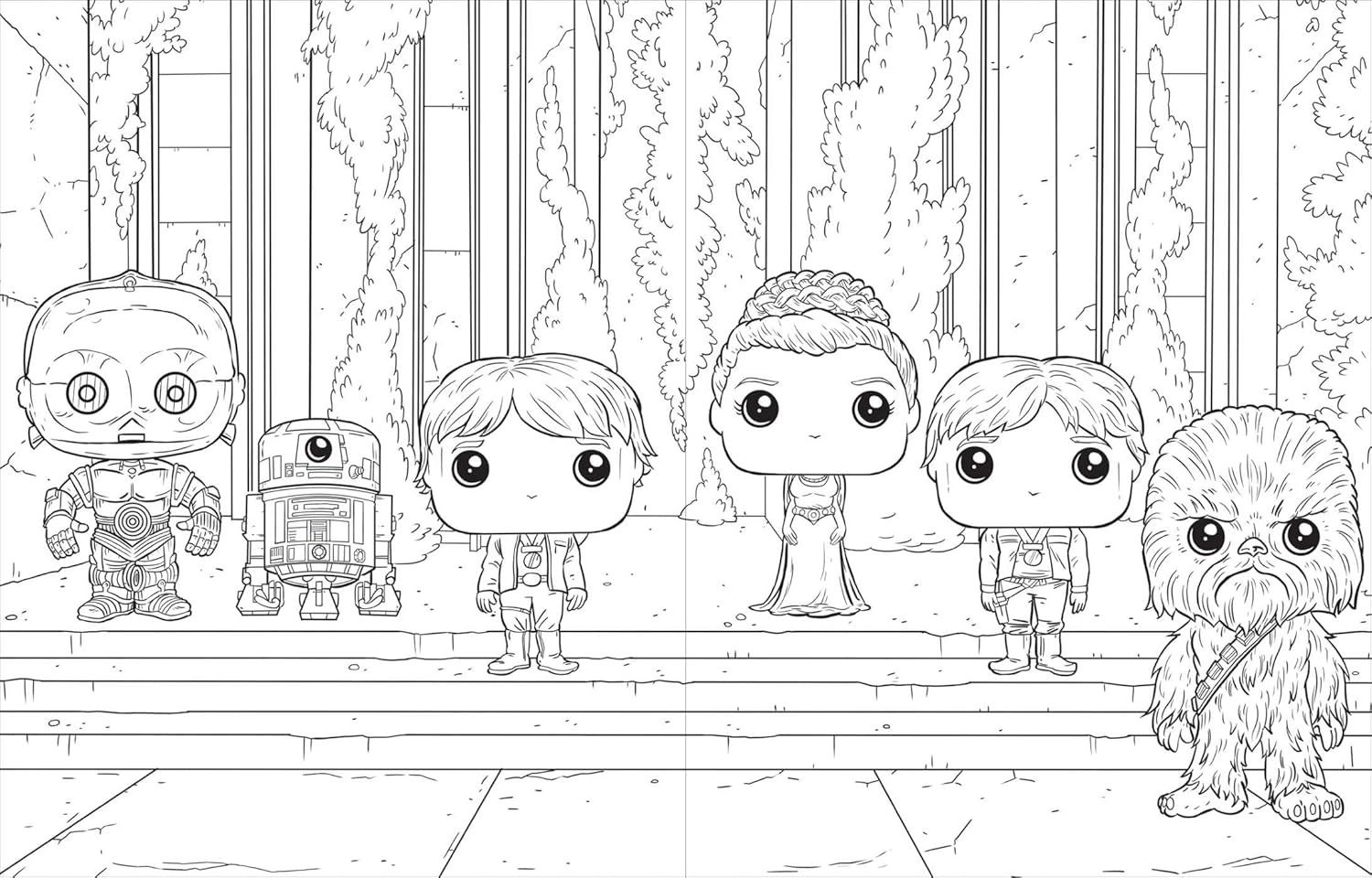 Star Wars: The Official Funko POP! Coloring Book