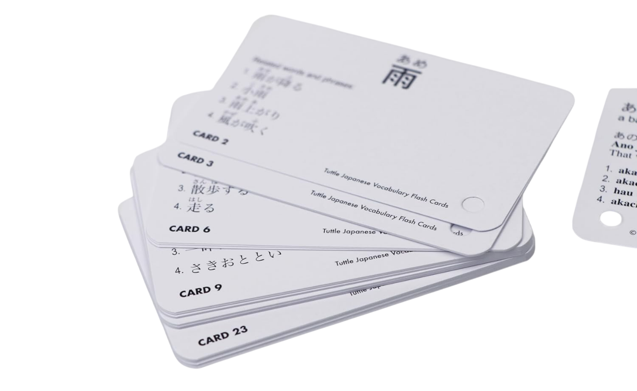 Japanese Vocabulary Flash Cards Kit