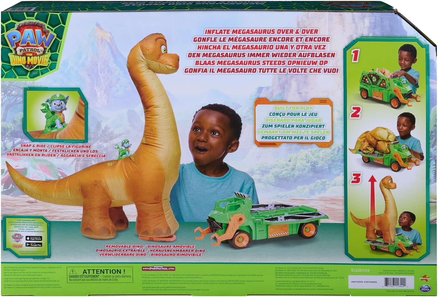 PAW PATROL THE DINO MOVIE MEGASAURUS TRANSPORT VEHICLE