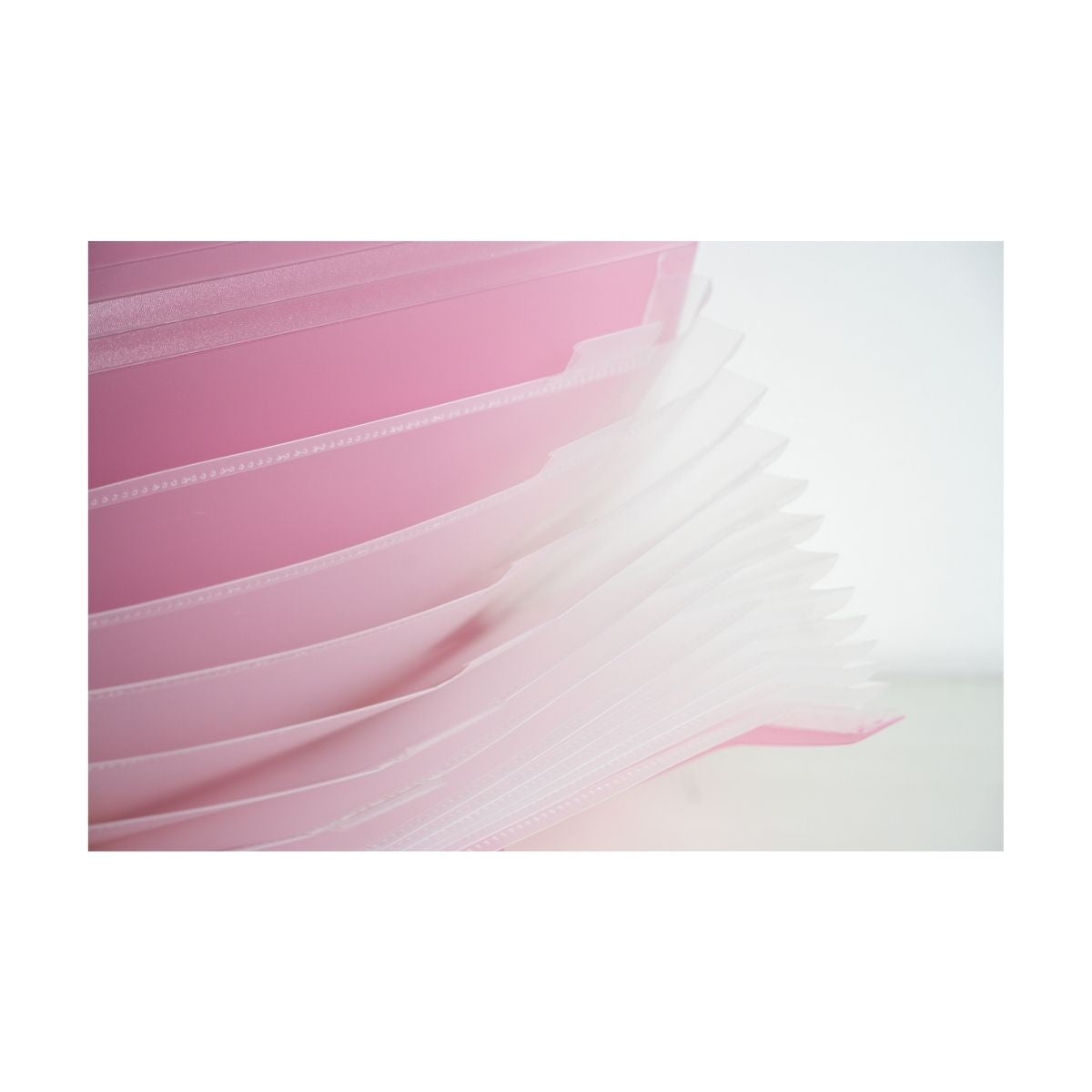Pop Bazic A4 Expanding File 13 Pockets  - PB4045 Pink