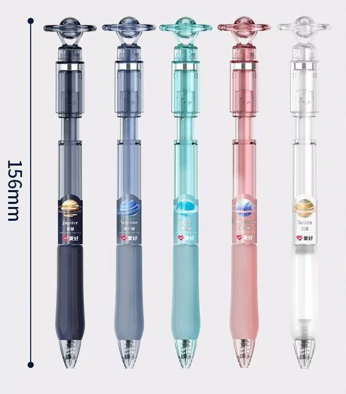  Planet Click Gel Pen - 5 Assorted Colour 