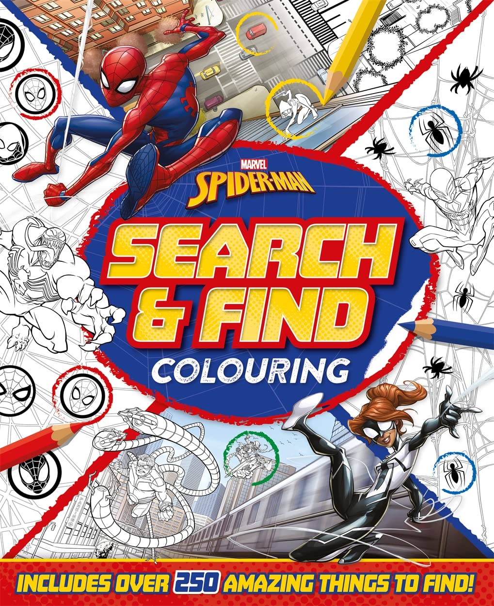 Marvel Spider-Man: Search & Find Colouring (Paperback)