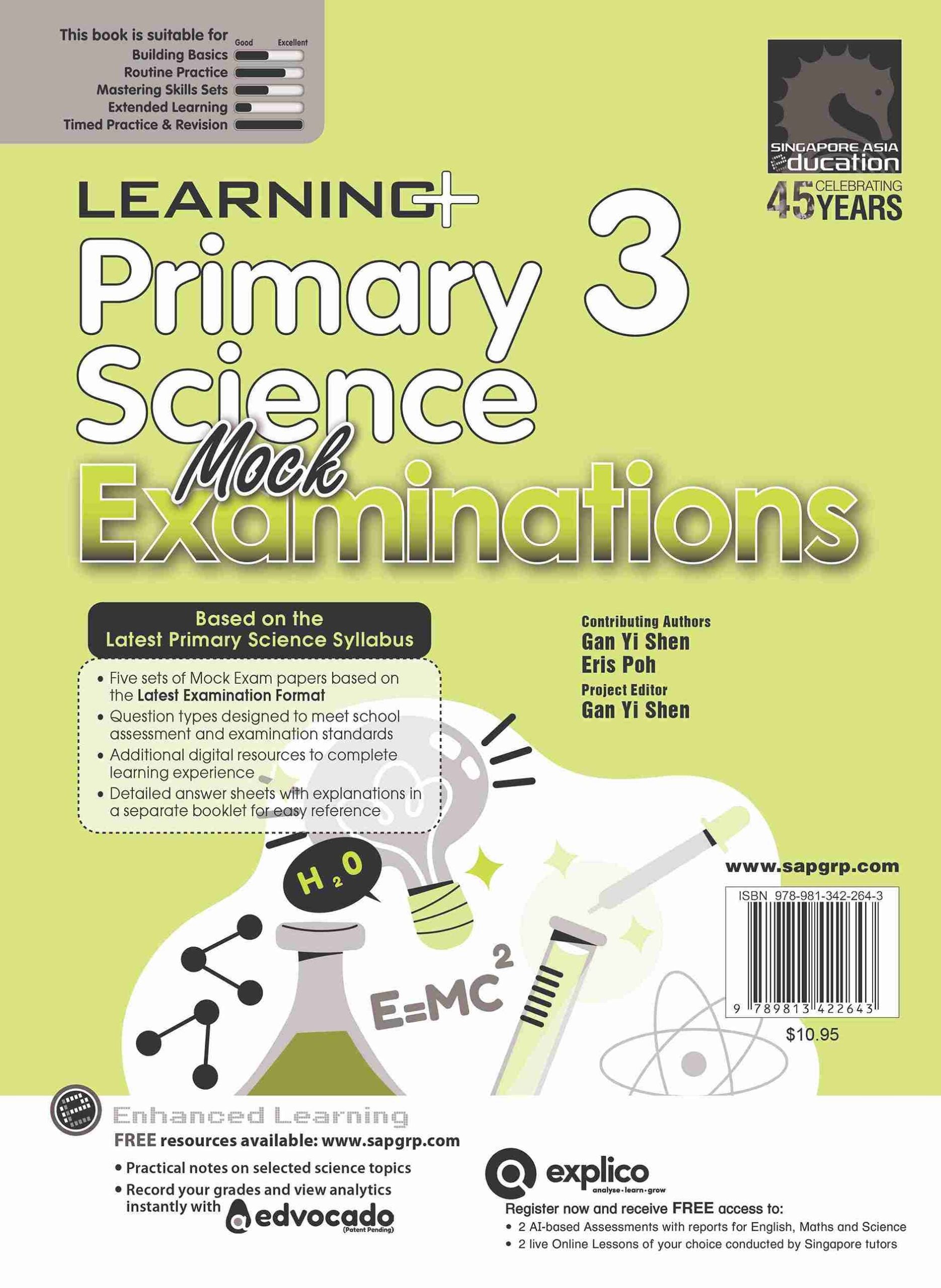 Primary 3  - LEARNING+ Science Mock Examinations - 2nd Edition