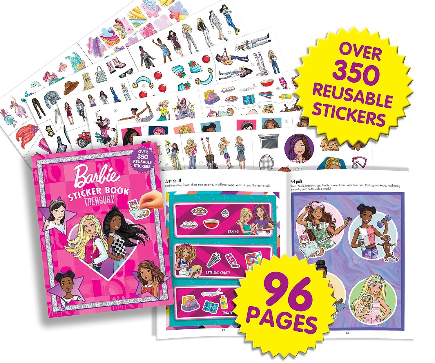 Mattel Barbie Sticker Book Treasury