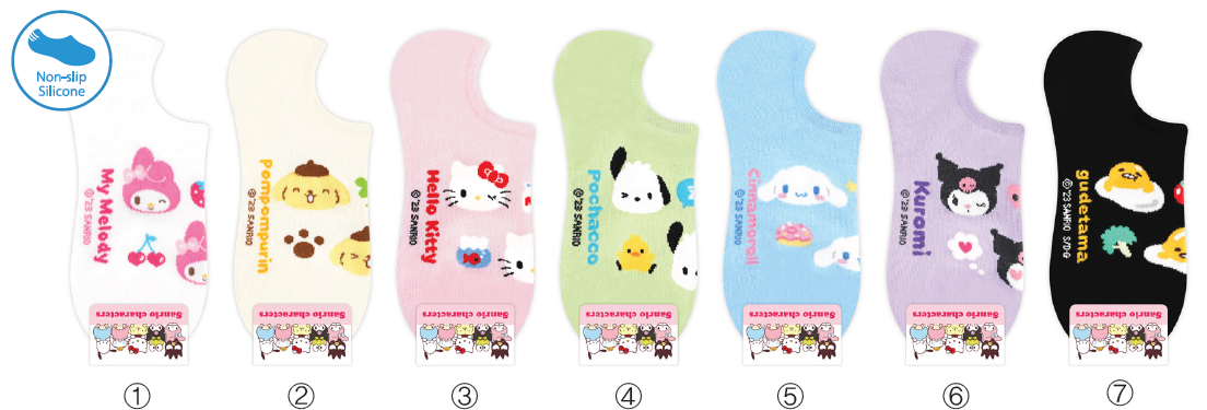 Sanrio Wink Non-Slip Ankle Socks - Pompompurin