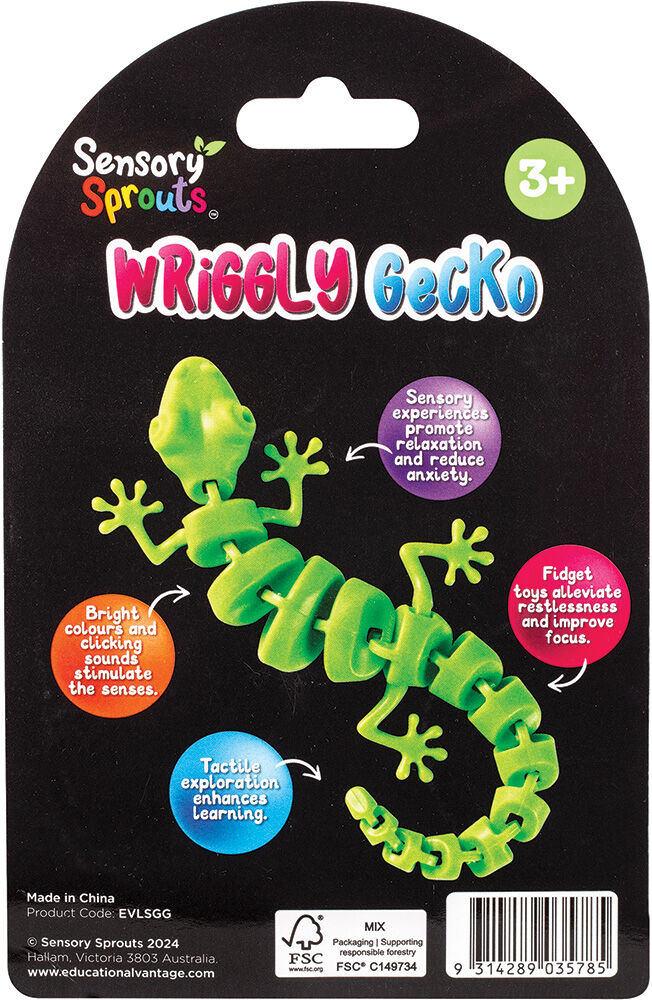 SENSORY SPROUTS WRIGGLY GECKO GREEN