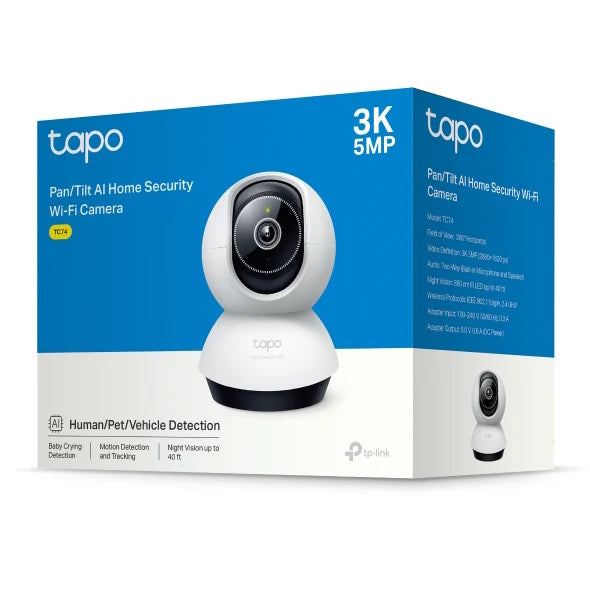 TP-Link Tapo TC74 Pan/Tilt Home Security Wi-Fi Camera