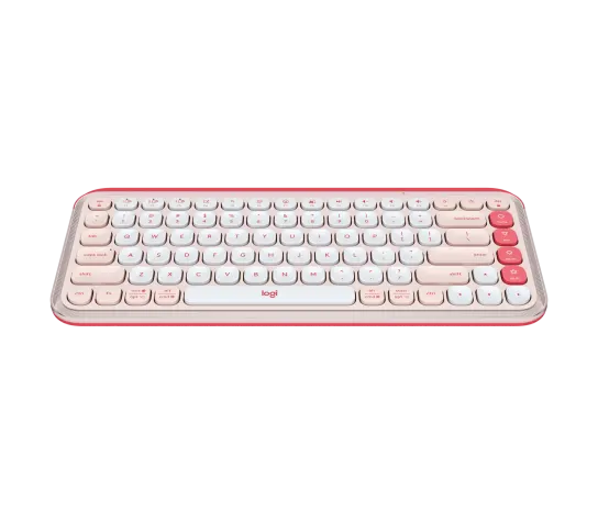 Logitech POP Icon Keys Wireless Keyboard Rose & Off White