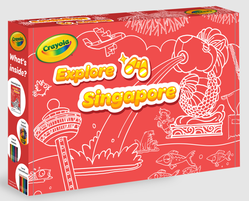 Crayola Bundle Explore Singapore Colouring Set