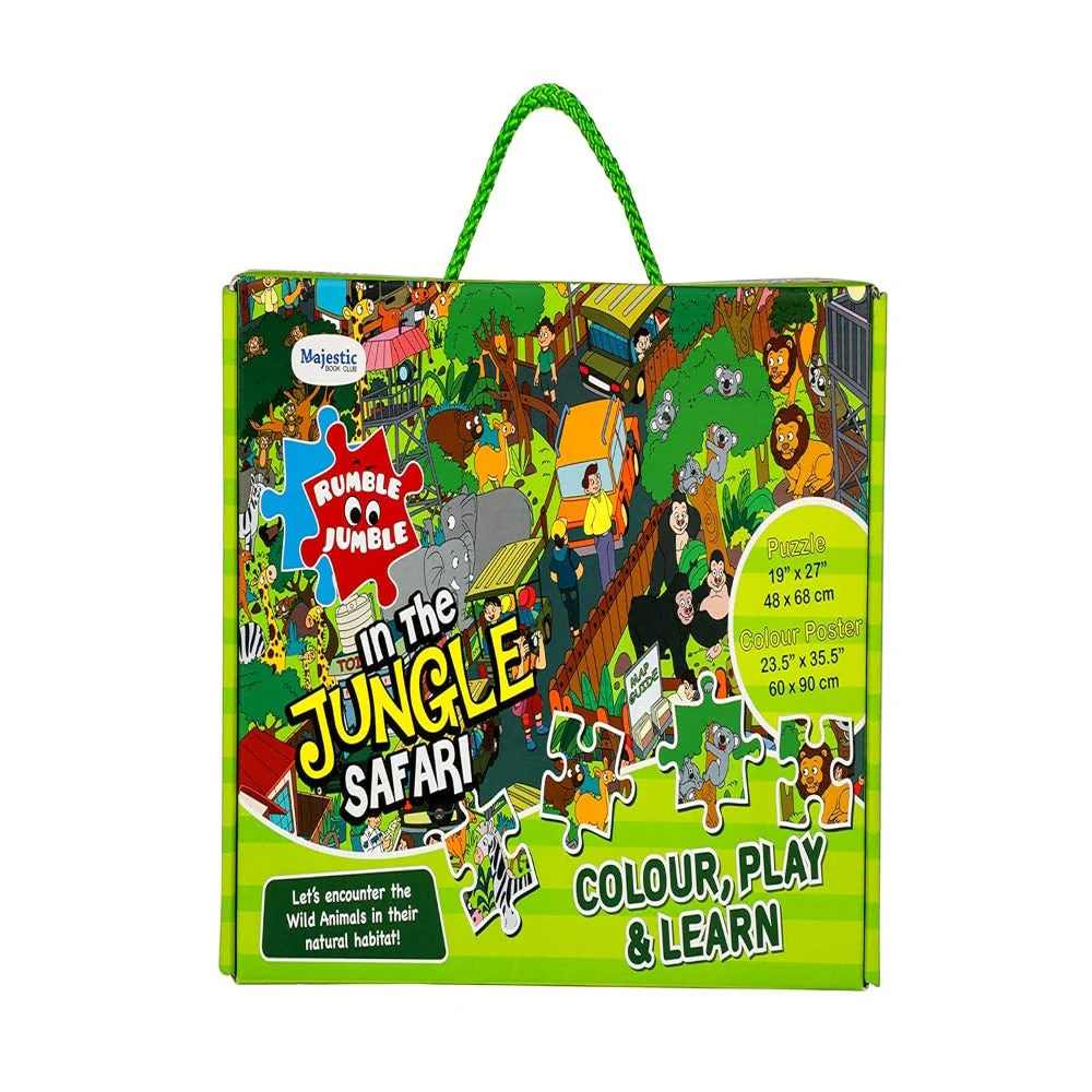 MAJESTIC BOOK CLUB Rumble Jumble In The Jungle Safari (70pcs)