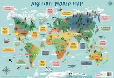My First World Map (Wallchart)