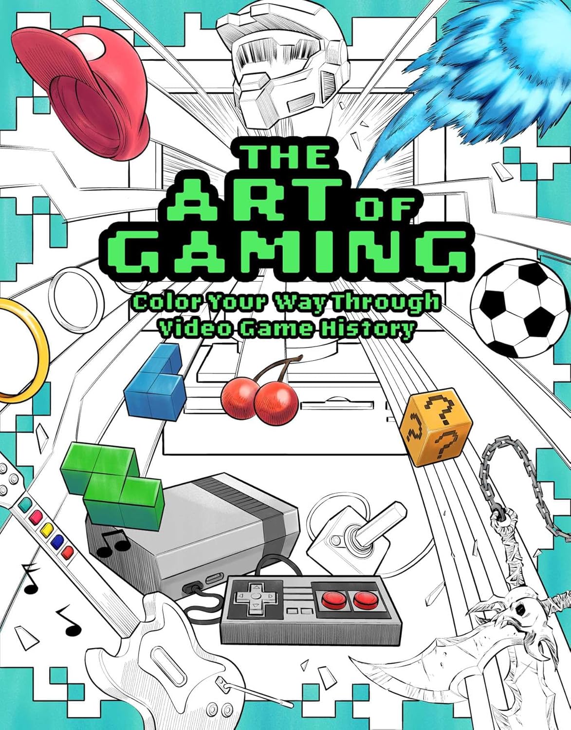 The Art of Gaming: Color Your Way Through Video Game History (Paperback)