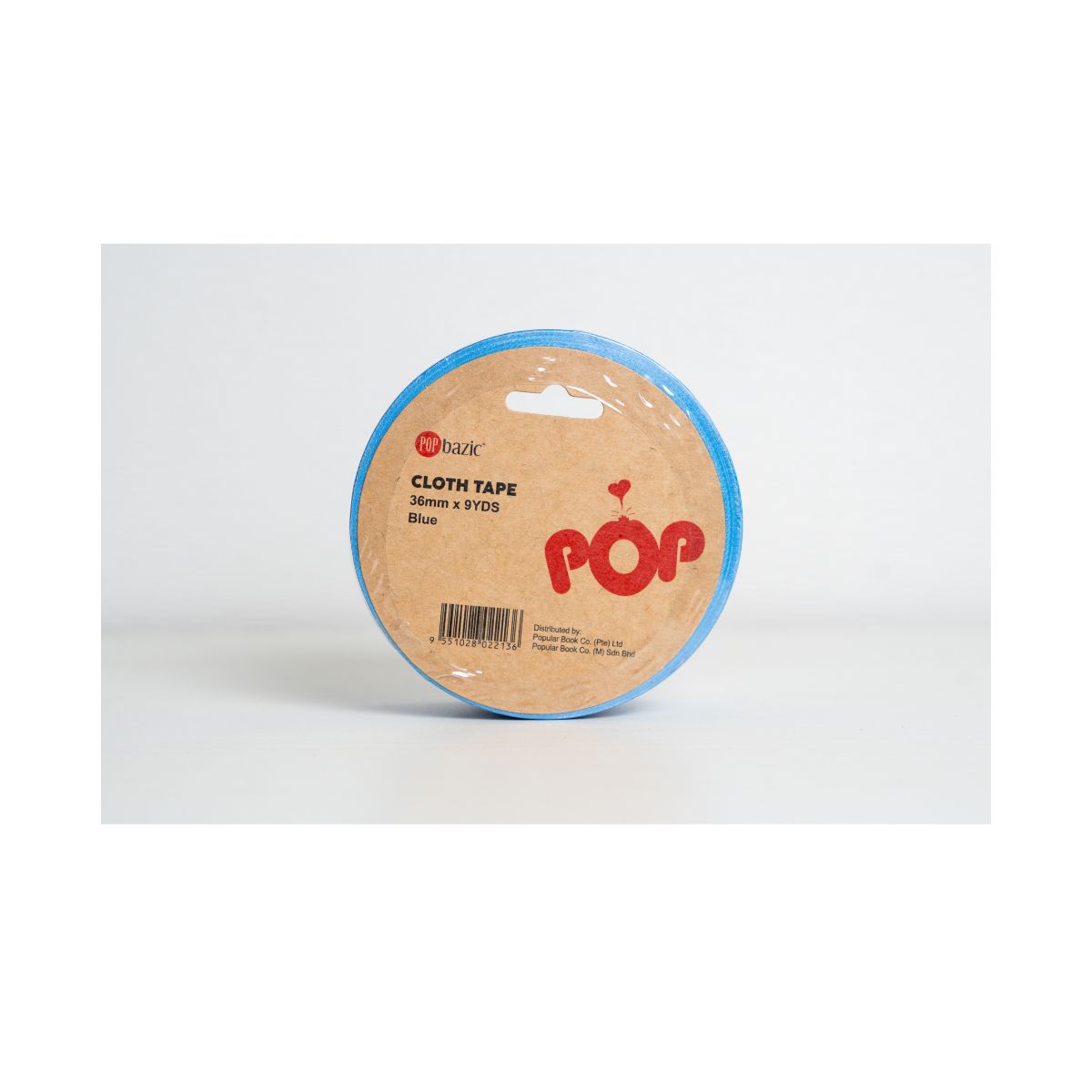 Pop Bazic Cloth Tape 36mm x 9 Yards - Blue