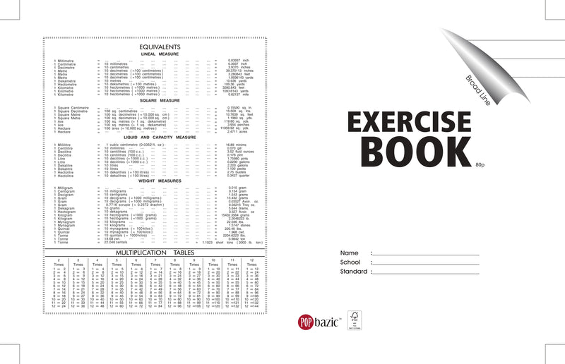 POP BAZIC F5 80P BroARD LINE -6PCS PACK