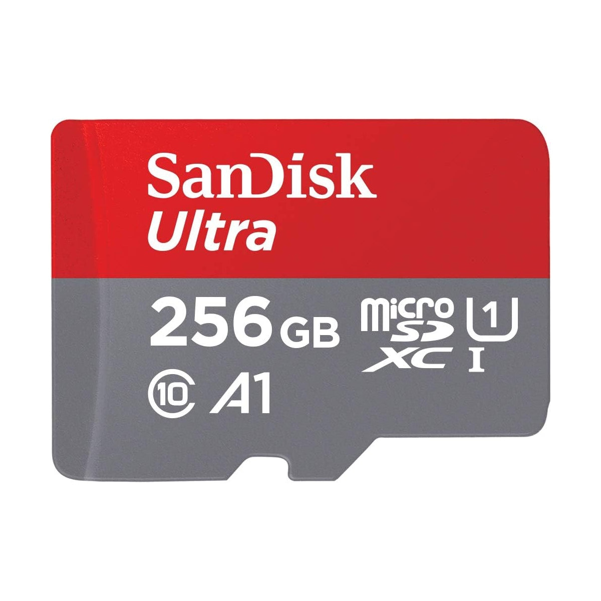SanDisk Ultra microSDXC, SQUAC 256GB, A1, C10, U1, UHS-I, 150MB/s R, 4x6, 10Y Black