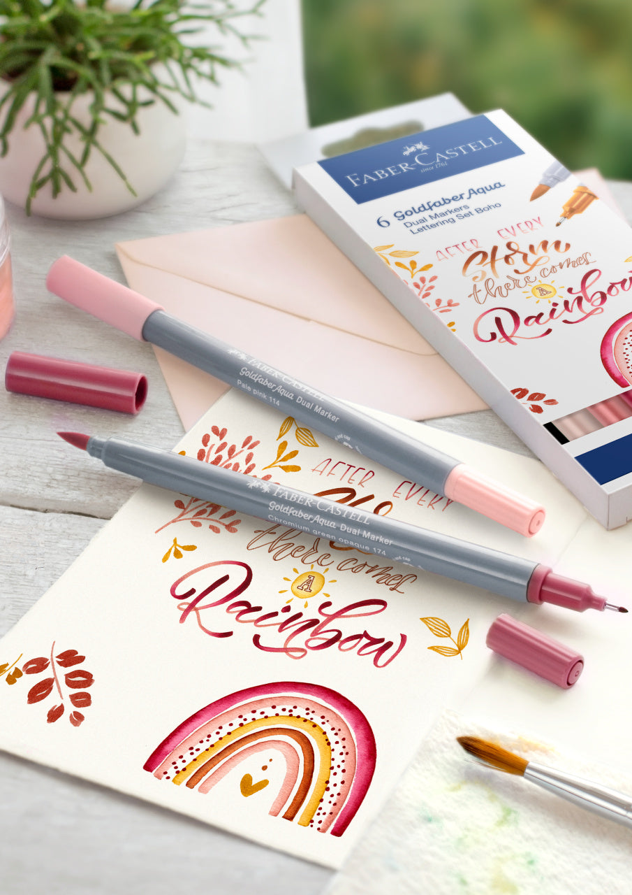 Faber-Castell Goldfaber Aqua Dual Marker, Wallet of 6 Boho-164518