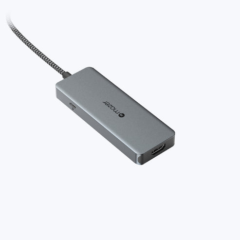 Mazer InfiniteLinkPro Hub60 5-in-1 USB C Multimedia Hub Grey