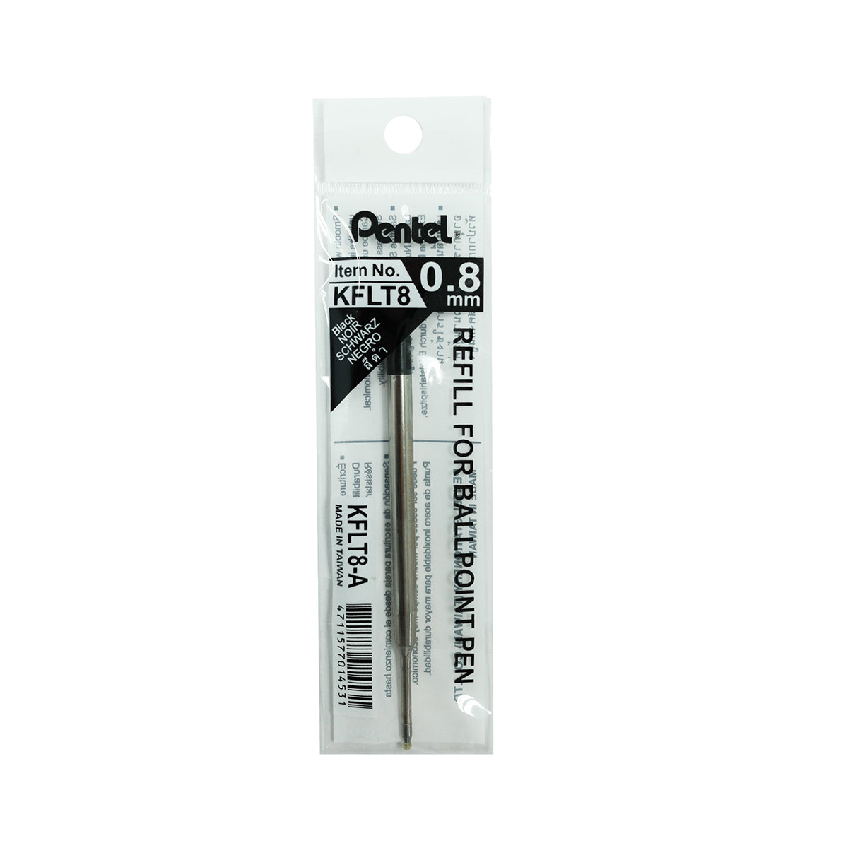 PENTEL Sterling  Pen Ref Kflt8-Ae Blk