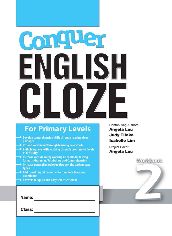 Conquer English Cloze For Primary Levels Workbook 2