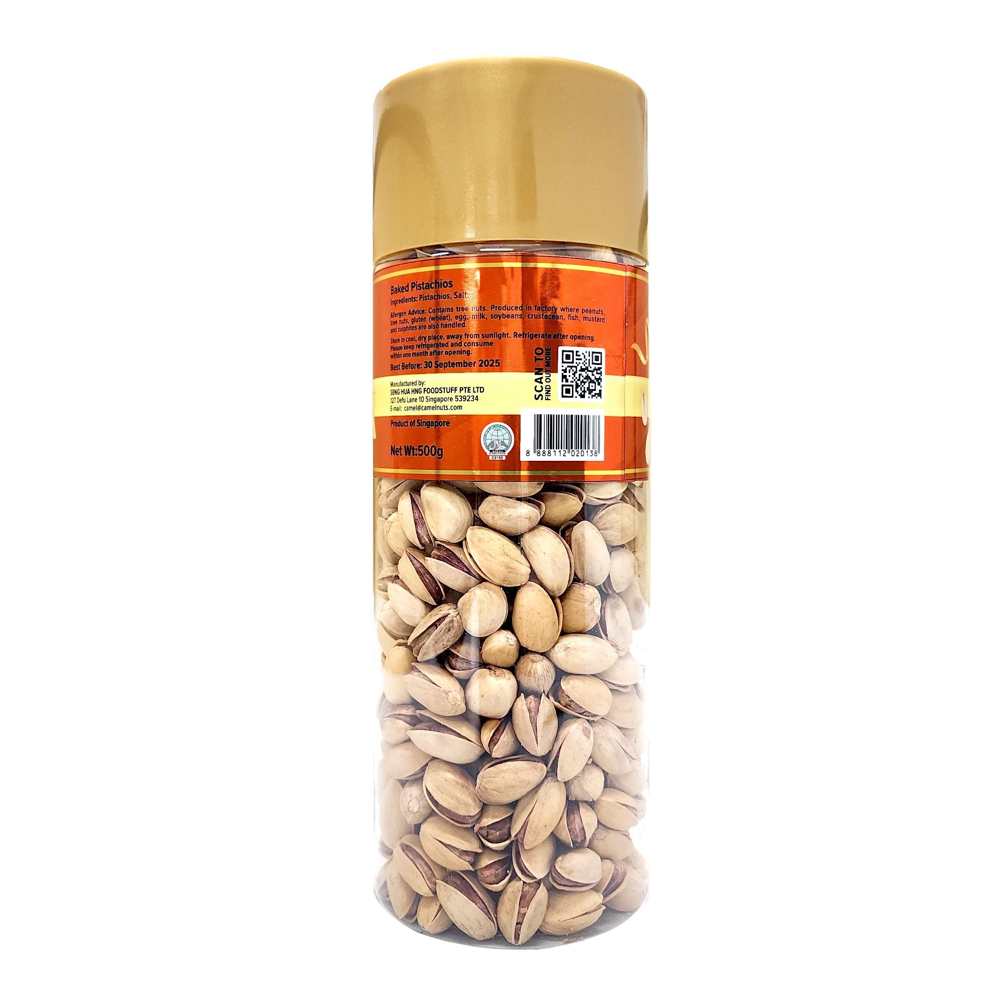 CAMEL NATURAL PISTACHIOS BOTTLE 500G