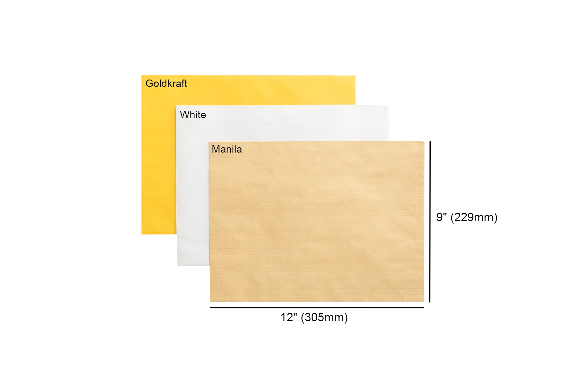 Waysin White Envelope Peel & Seal (a4 Size) 229mm X 305mm - 10pcs