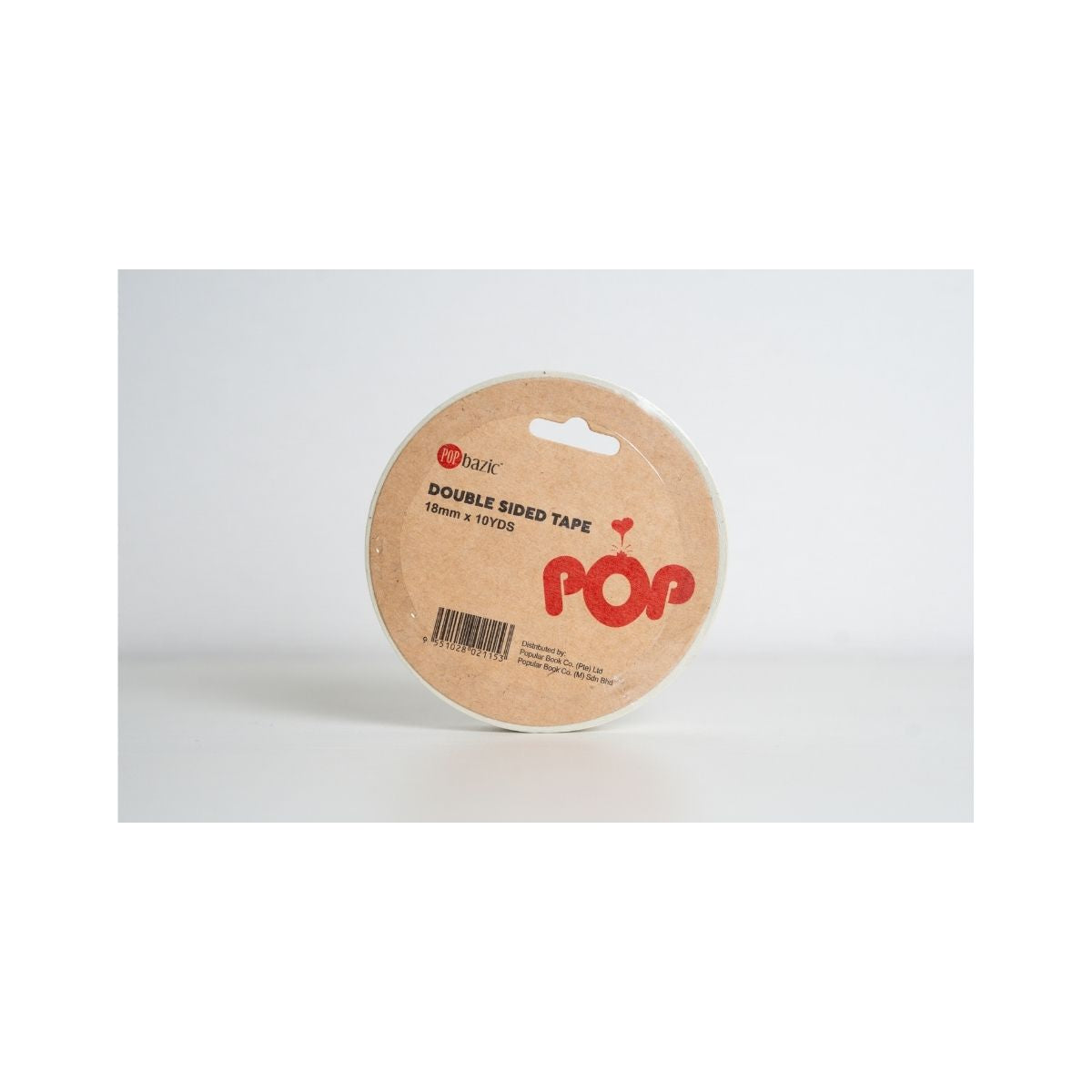 Pop Bazic Double-Sided Tape 18mm x 10 Yards