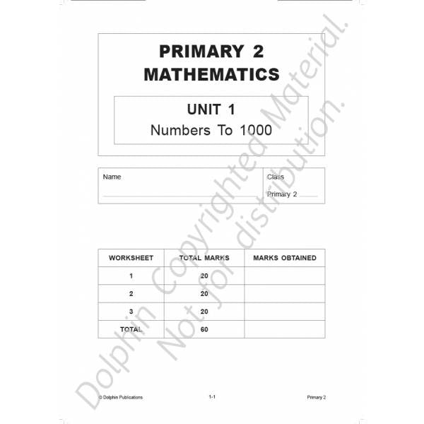 Primary 2 Topical Maths Worksheets (pack)