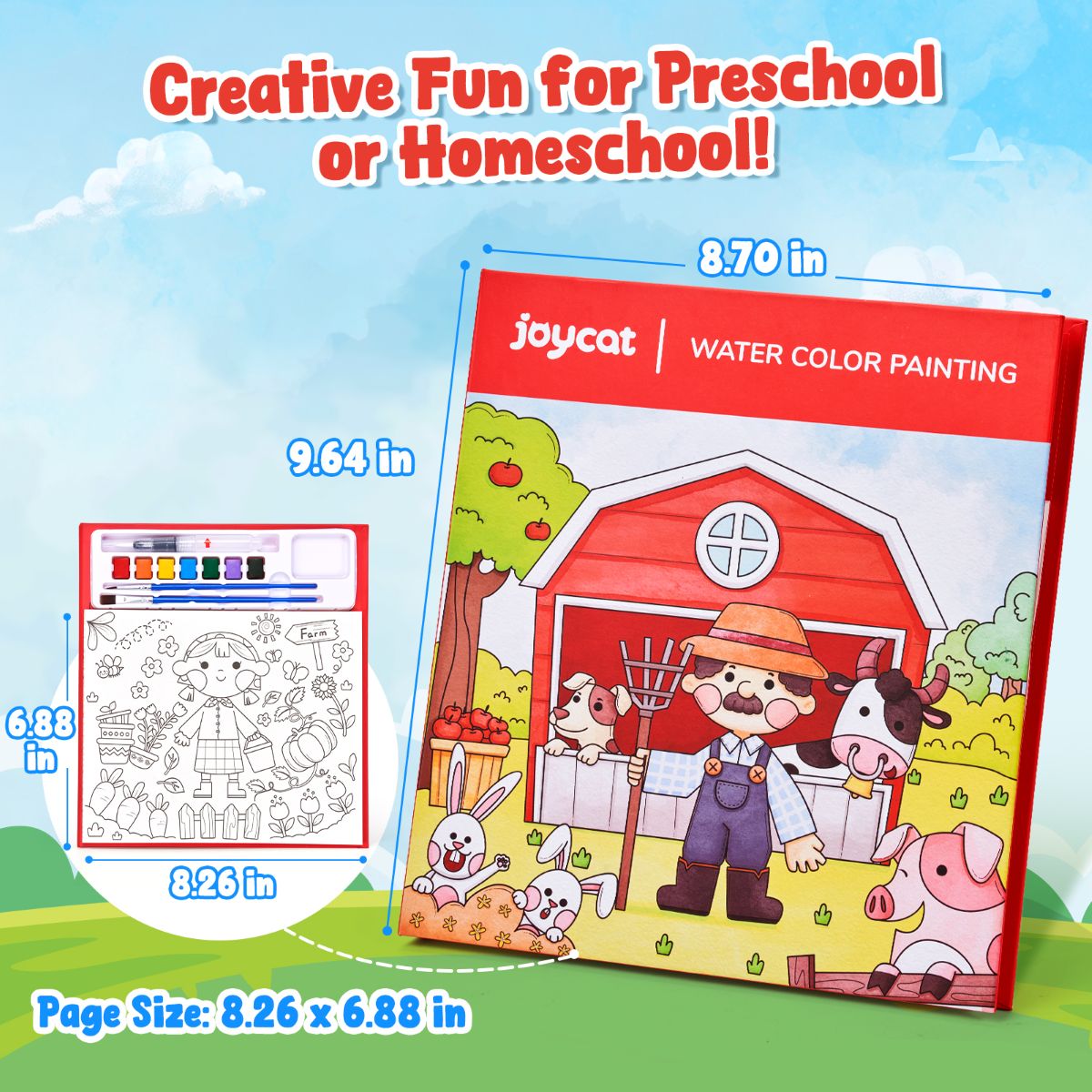 JOYCAT WATER COLOUR PAINTING FARM