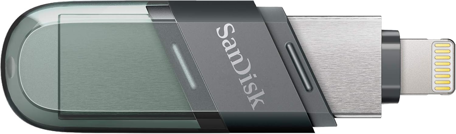 SanDisk SDIX90N-064G-GN6NN iXpand Flash Drive Flip for iOS, 64GB, Black