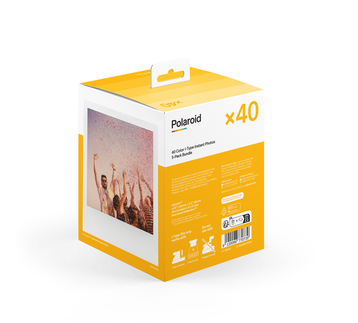 Polaroid Color Film for i-Type - x40 film pack