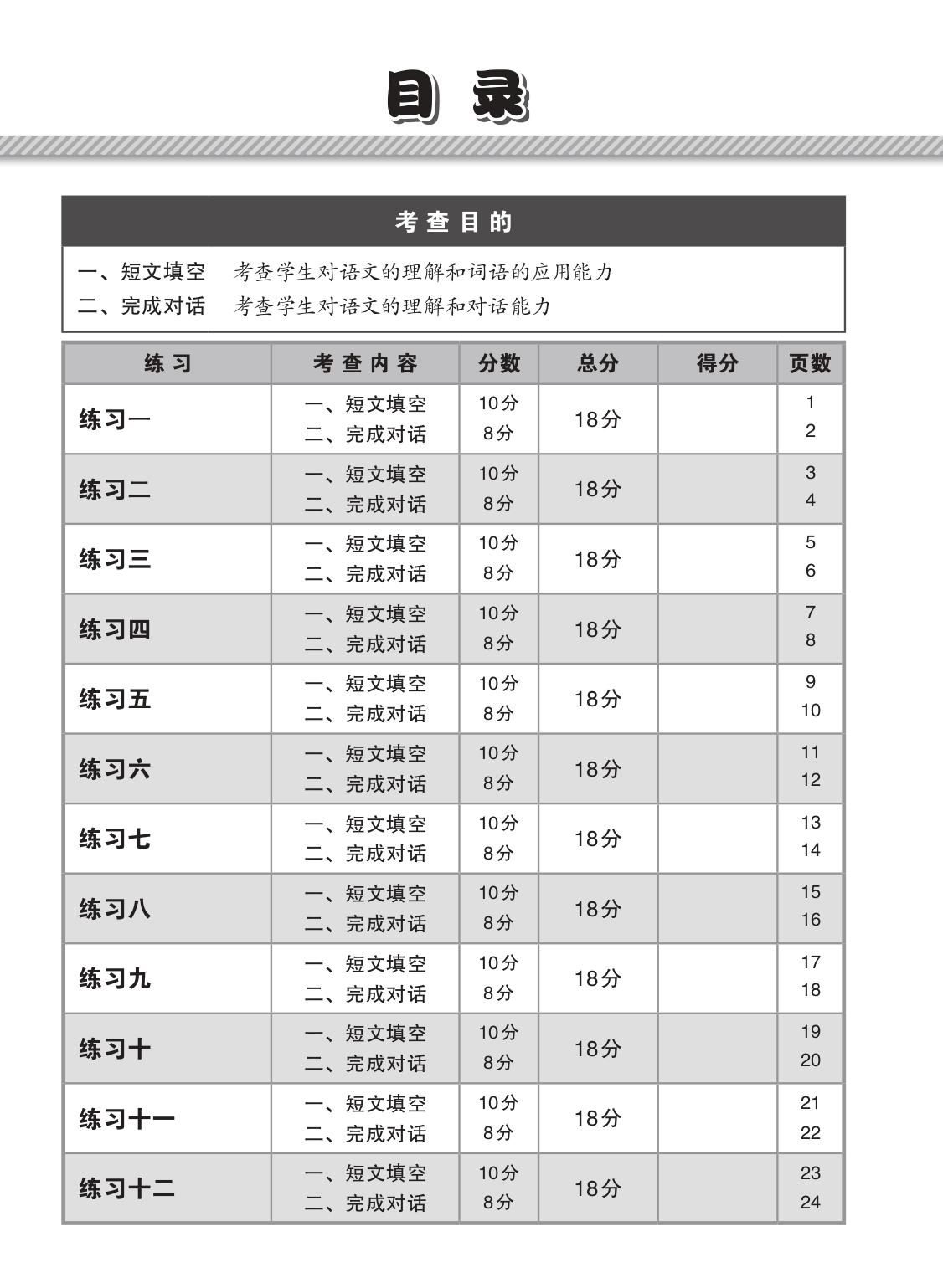 小四华文 短文填空 / 完成对话 (Chinese Cloze Passages and Dialogue Completion for Primary 4)