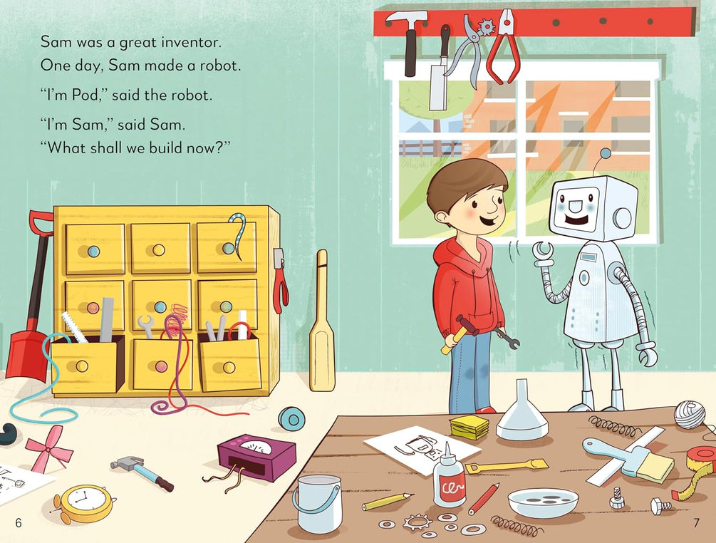  Sam and the Robots: Read It Yourself - Level 4 Fluent Reader (Hardcover)