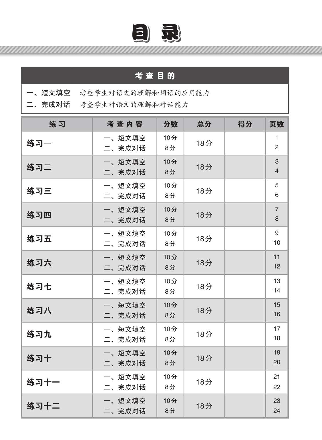 小二华文 短文填空 / 完成对话 (Chinese Cloze Passages and Dialogue Completion for Primary 2)
