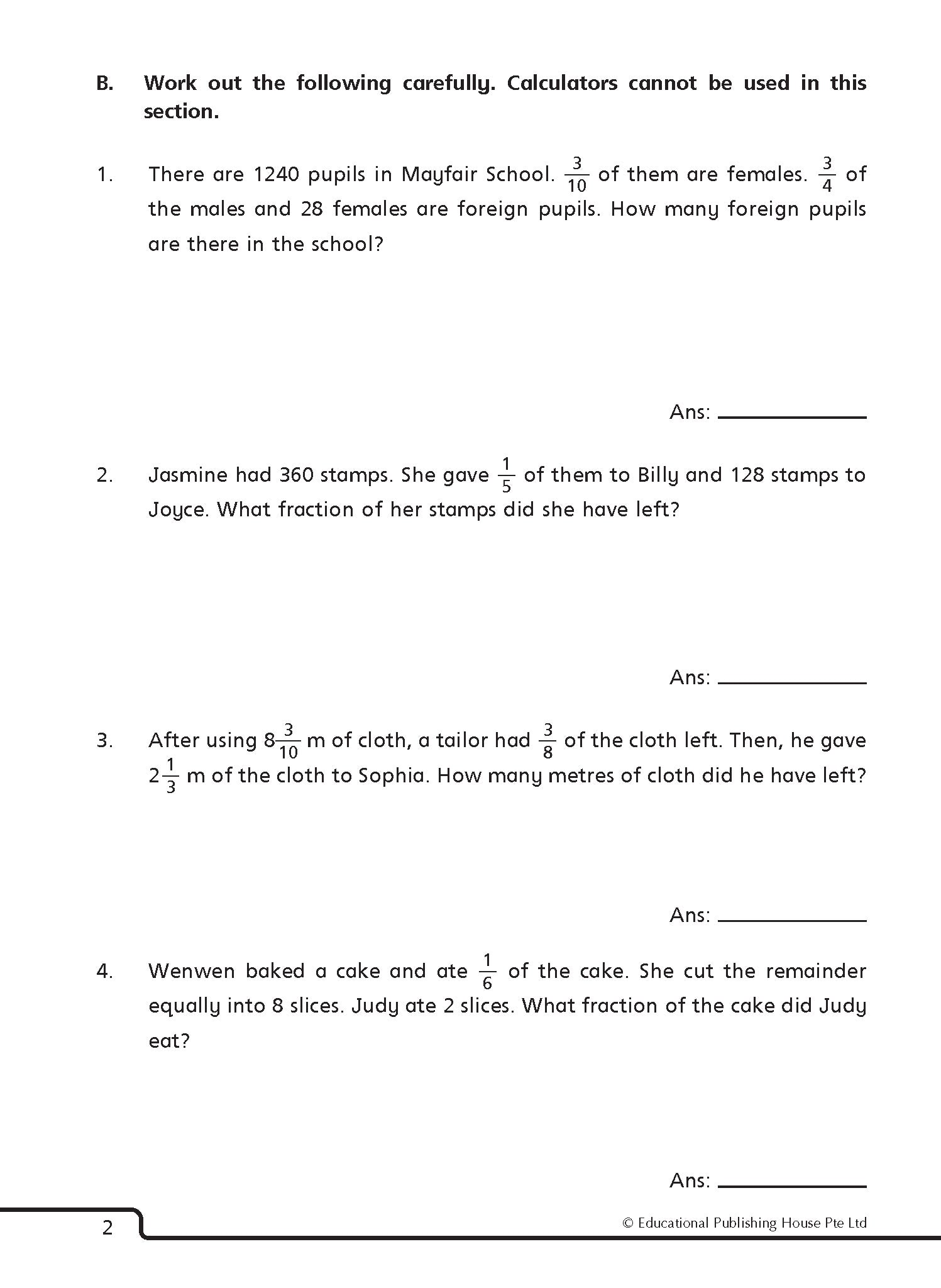 Primary 6 Andrew Er's Maths Companion