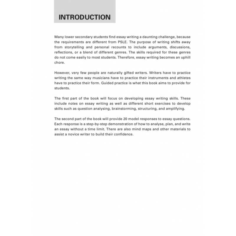 Lower Secondary Essential Essays
