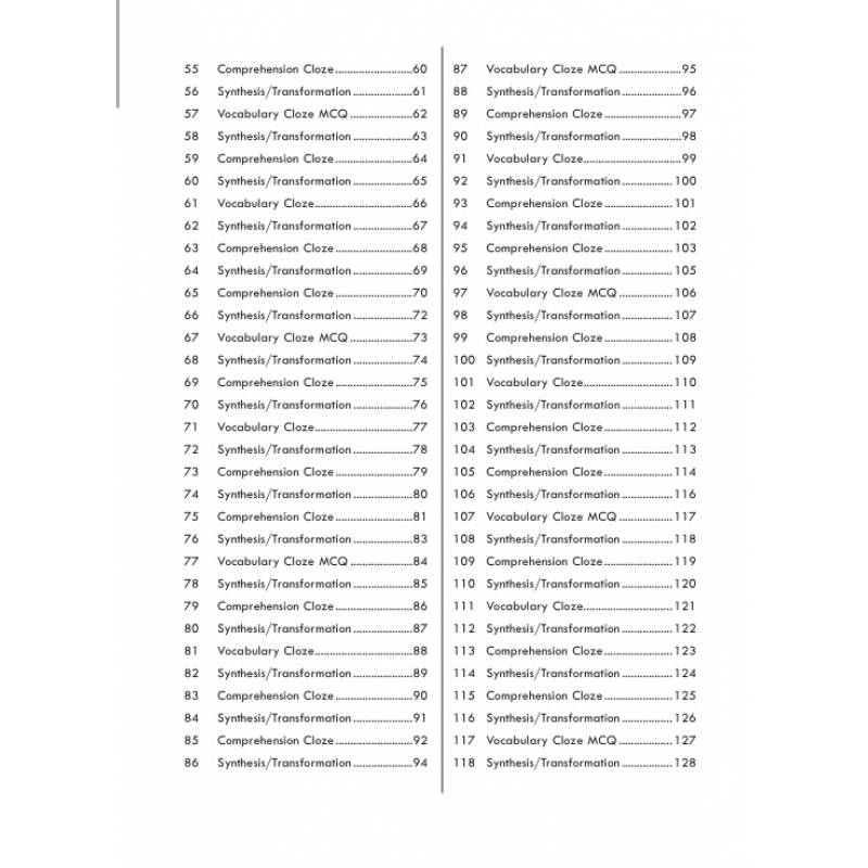 How to Score Synthesis/Transformation Comprehension Cloze Vocabulary Cloze 3