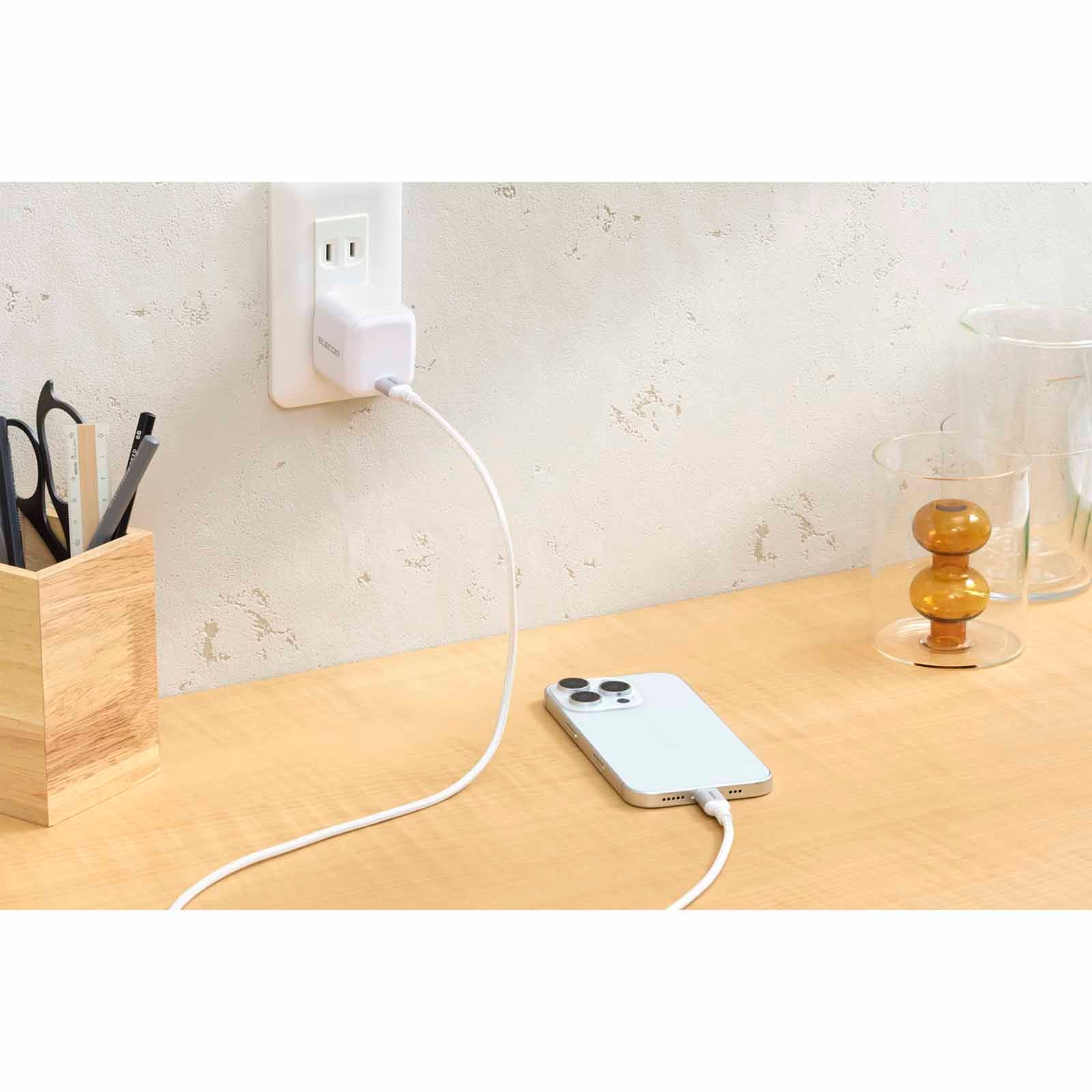 Elecom USB-C to USB-C PD 100W Cable 1m (White)