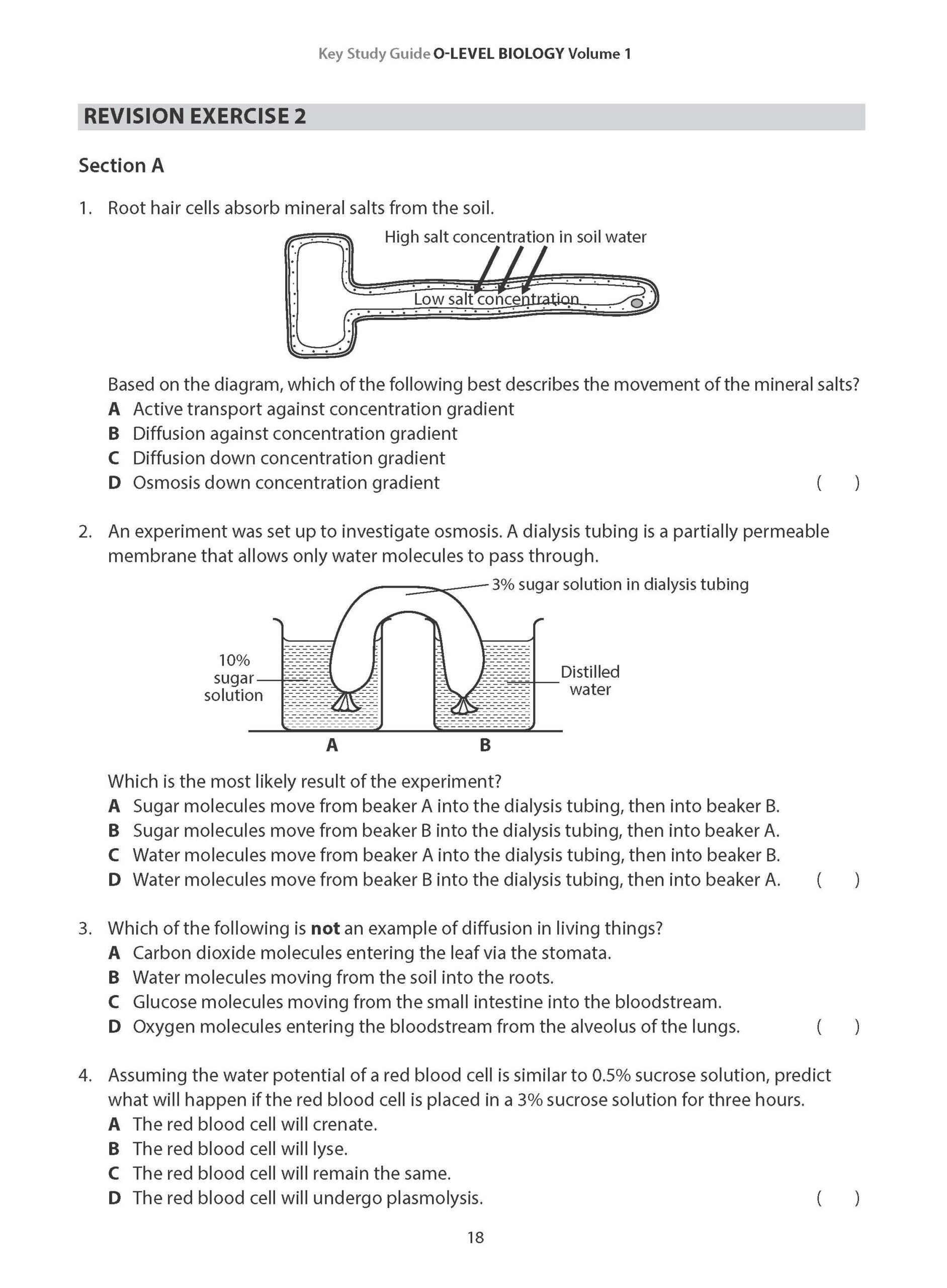 Key Study Guide: O-Level Biology Volume 1 Revision Notes & Practice