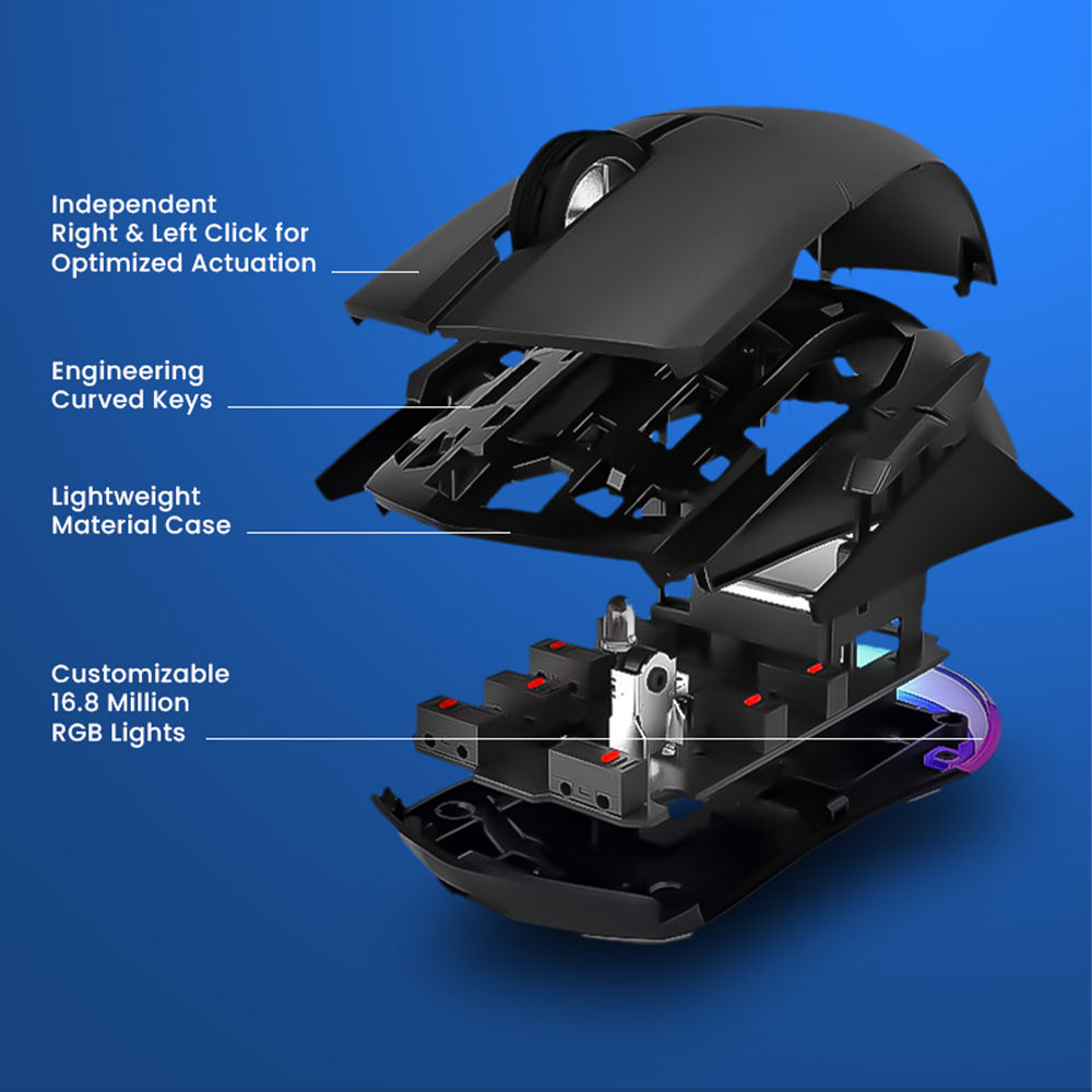 Armaggeddon Falcon V Stealth Gaming Mouse - Black