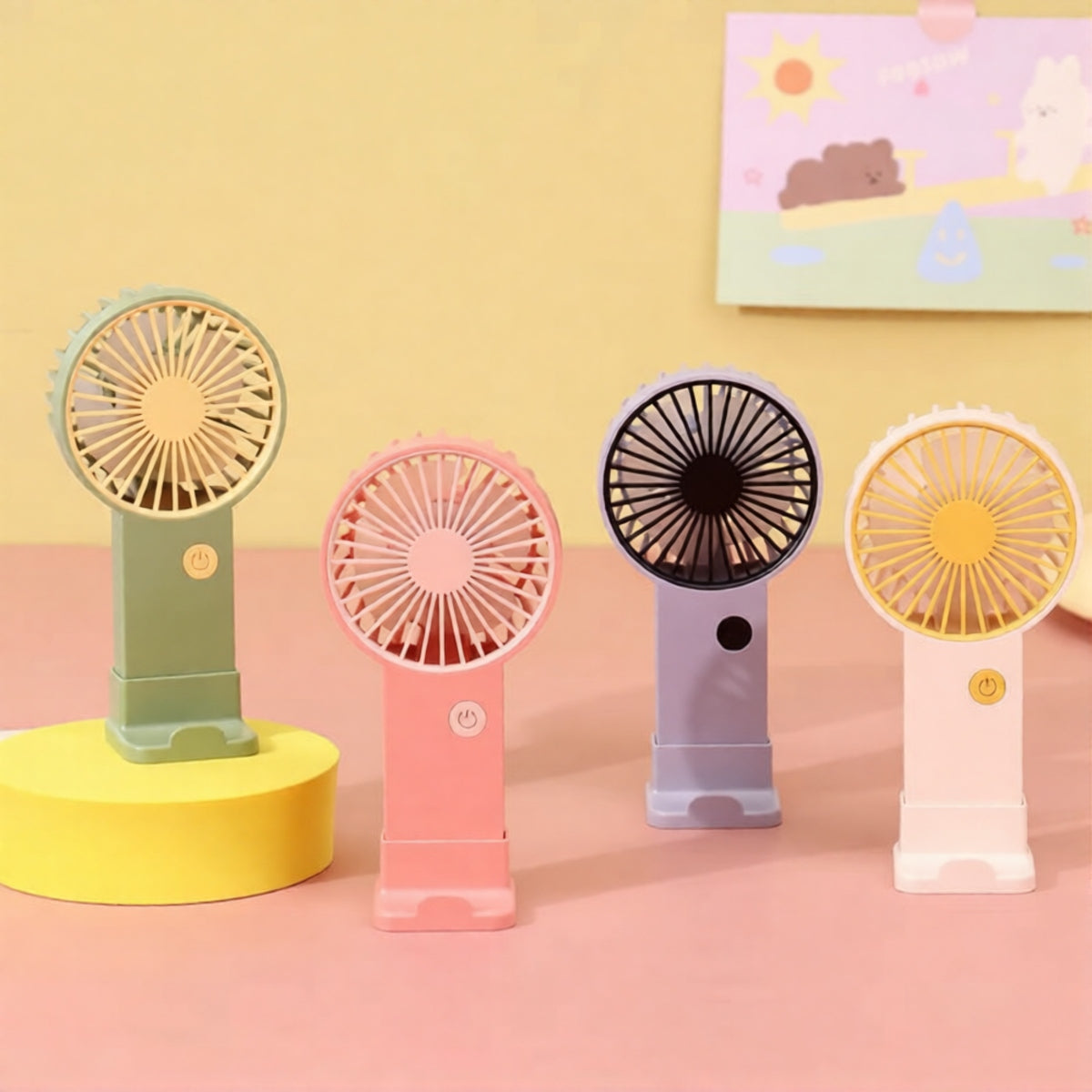 USB Fan with Stand 300mAh – Smile