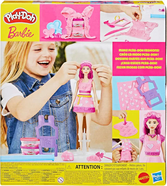 HASBRO PLAYDOH BARBIE HEARTS AND HAIR DOLL SET