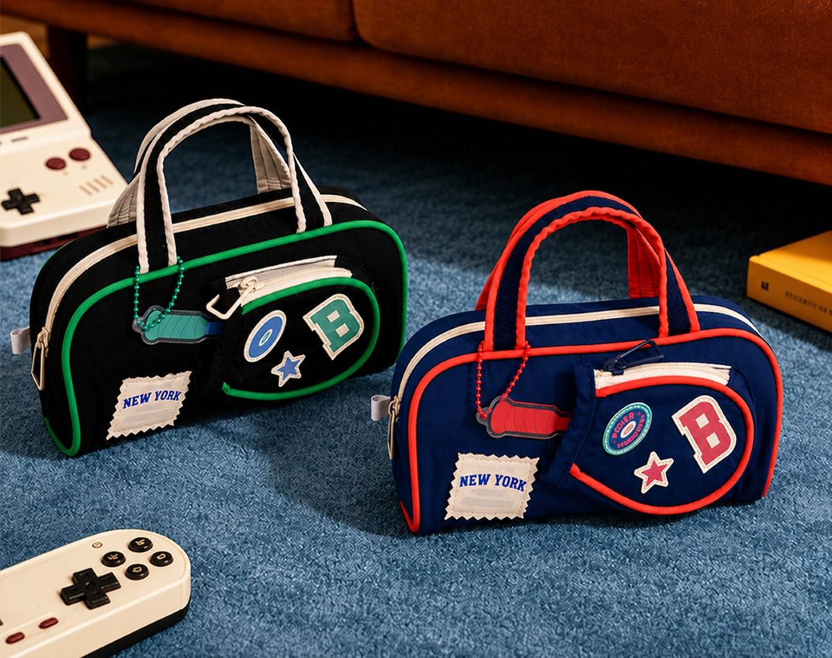  Racket Design Pencil Bag - 4 Assorted Colour 