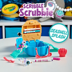 CRAYOLA S/SCRUBBIE OCEAN PETS SET 747426